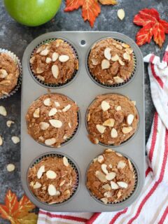 Apple Almond Crumb Muffins - Ruchiskitchen