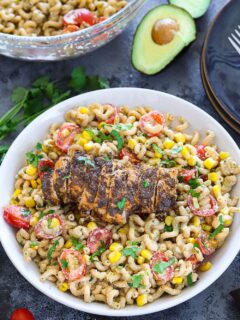 Cajun Chicken With Creamy Avocado Pasta - Ruchiskitchen