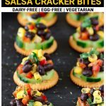 Black bean corn salsa cracker bites pinterest short pin