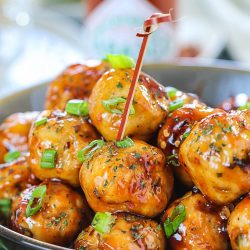 Pan cooked Honey Orange Chicken Meatballs. - Ruchiskitchen