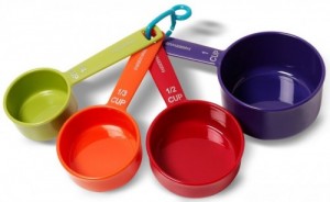 Measure dry ingredients with this.