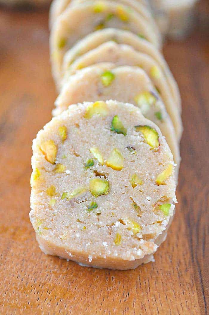 Pistachio cookies before baking