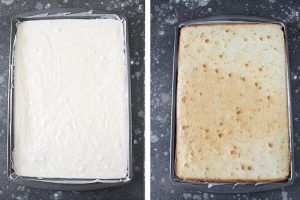 Bake the cake for tiramisu