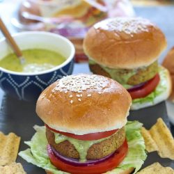 Green Vegetable Burger - Ruchiskitchen.com