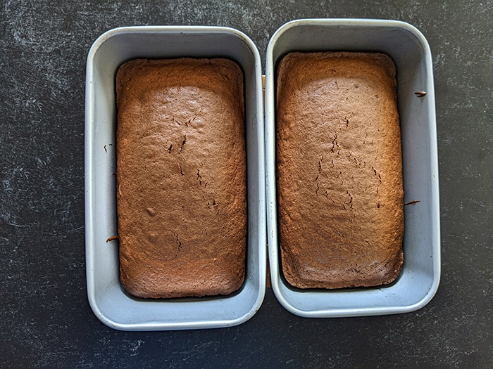 Bake the cake in a preheated oven