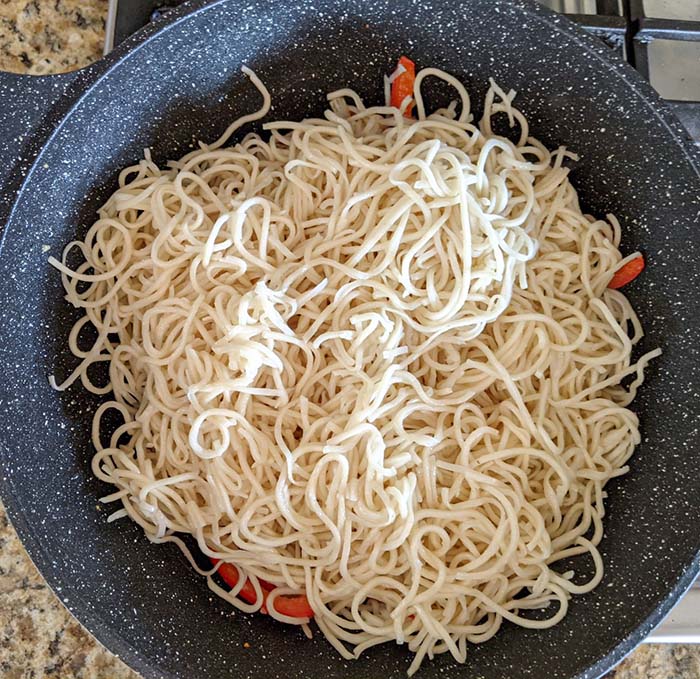 Add noodles