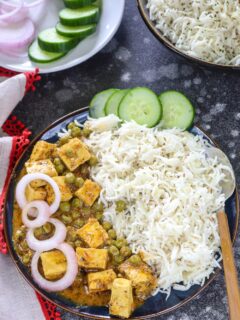 Instant Pot Matar Paneer Recipe - Ruchiskitchen