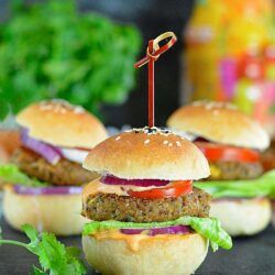 Quinoa and Black bean burger