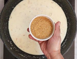 Add sugar to the kheer