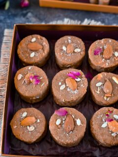 Urad dal pinni in a gifting box